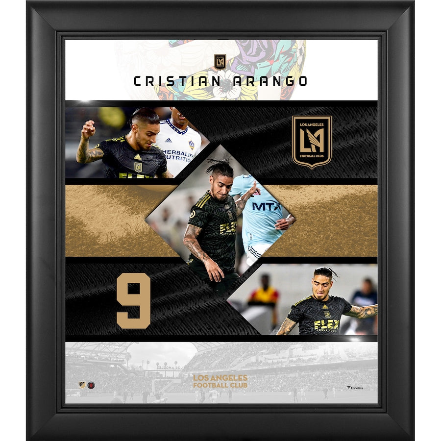Cristian Arango LAFC Framed 15'' x 17'' Stitched Stars Collage