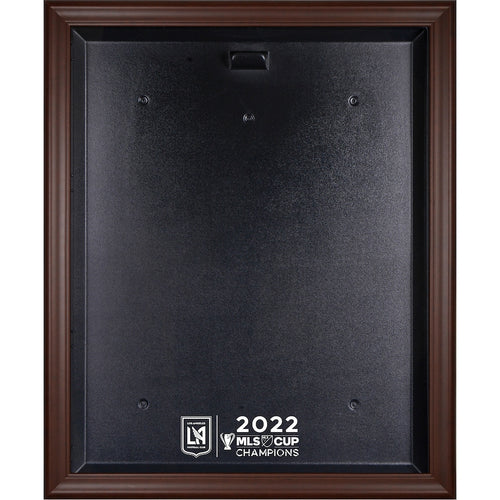 LAFC Brown Framed 2022 MLS Cup Champions Team Logo Jersey Display Case