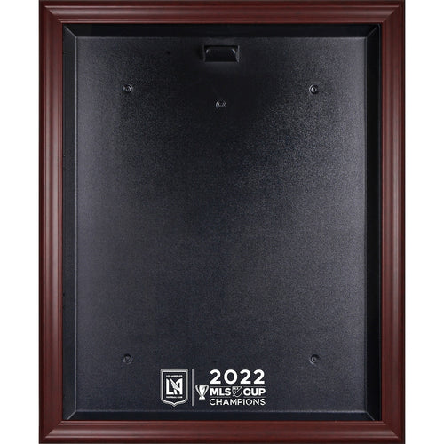 LAFC Mahogany Framed 2022 MLS Cup Champions Team Logo Jersey Display Case
