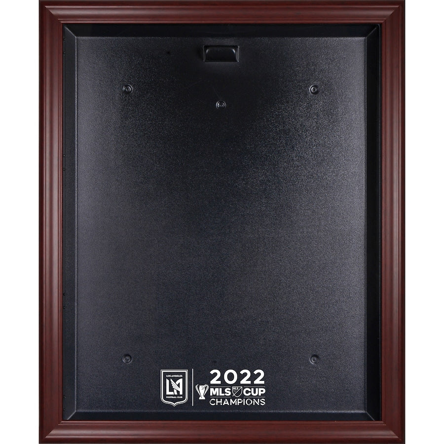 LAFC Mahogany Framed 2022 MLS Cup Champions Team Logo Jersey Display Case
