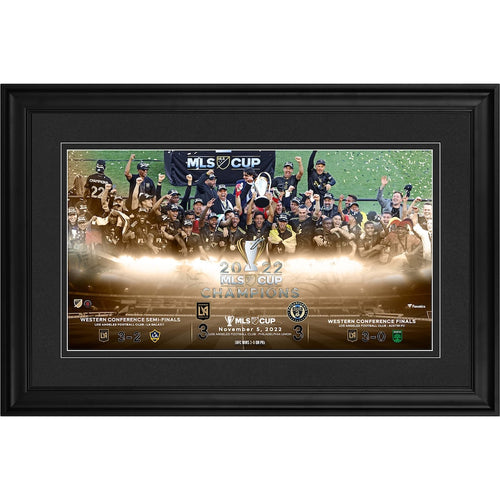 LAFC Framed 10'' x 18'' 2022 MLS Cup Champions Panoramic Photograph