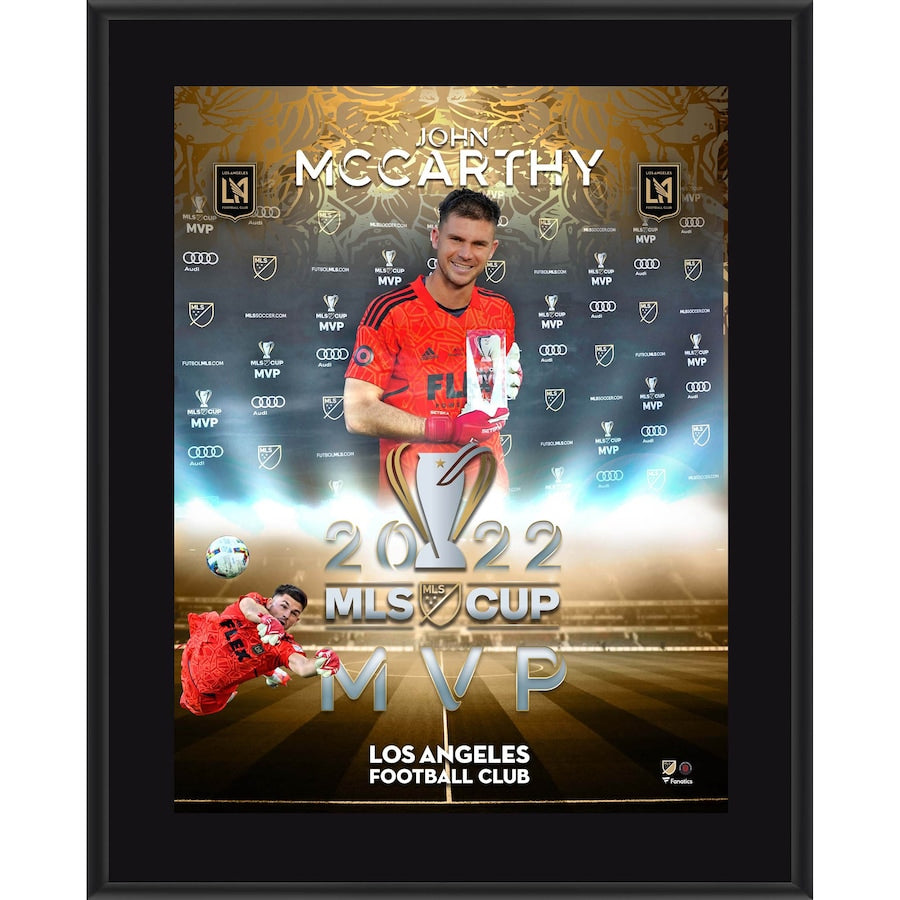 Fanatics Authentic John McCarthy LAFC 2022 MLS Cup MVP 10.5'' x 13'' Sublimated Plaque