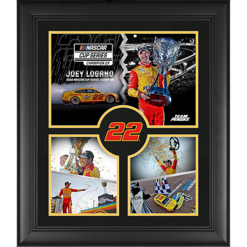 Joey Logano Framed 20'' x 24'' 2022 NASCAR Cup Champion Collage Photograph