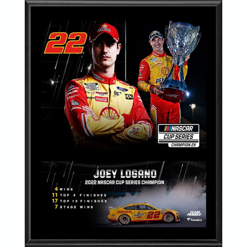 Joey Logano 12'' x 15'' 2022 NASCAR Cup Champion Sublimated Plaque