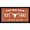 Texas Longhorns Framed 10'' x 20'' Fan Cave Collage