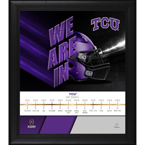 TCU Horned Frogs 2022 College Football Playoff 15'' x 17'' We're In Collage