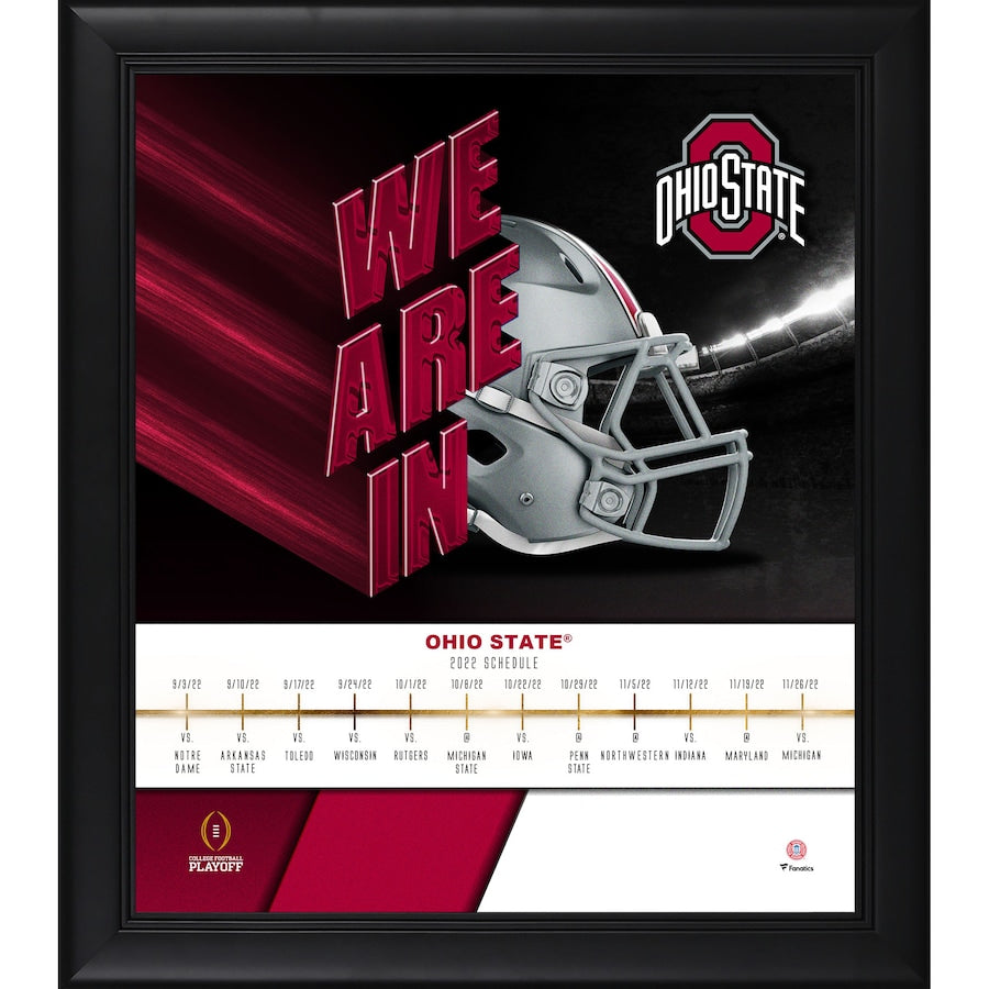 Ohio State Buckeyes 2022 College Football Playoff 15'' x 17'' We're In Collage