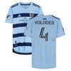Robert Voloder Sporting Kansas City Autographed Match-Used #4 Light Blue Jersey from the 2022 MLS Season