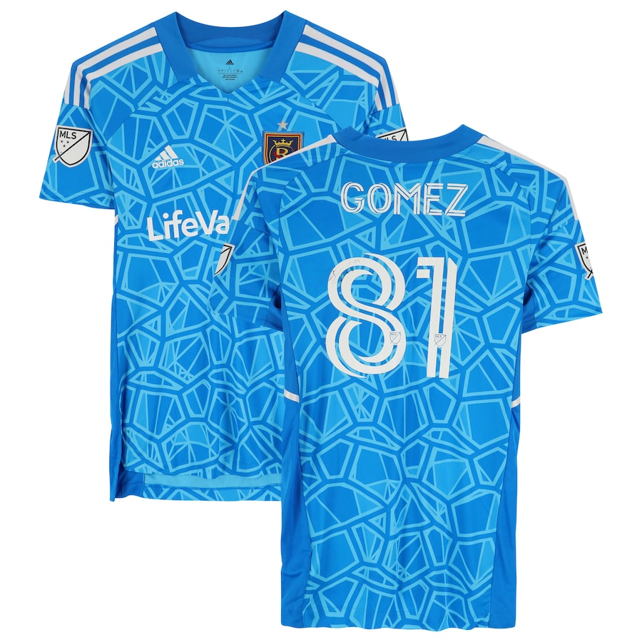 Tomás Gómez Real Salt Lake Autographed Match-Used #81 Blue Jersey from the 2022 MLS Season