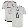 Pablo Ruiz Real Salt Lake Autographed Match-Used #6 White Jersey from the 2022 MLS Season