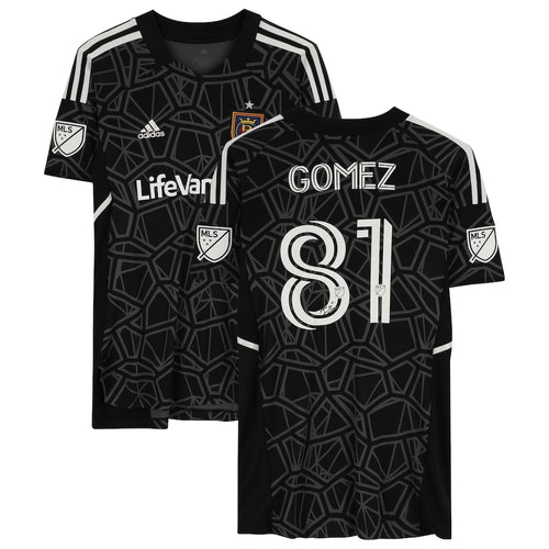 Tomás Gómez Real Salt Lake Autographed Player-Issued #81 Black Jersey from the 2022 MLS Season