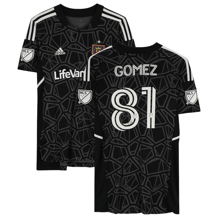 Tomás Gómez Real Salt Lake Autographed Player-Issued #81 Black Jersey from the 2022 MLS Season