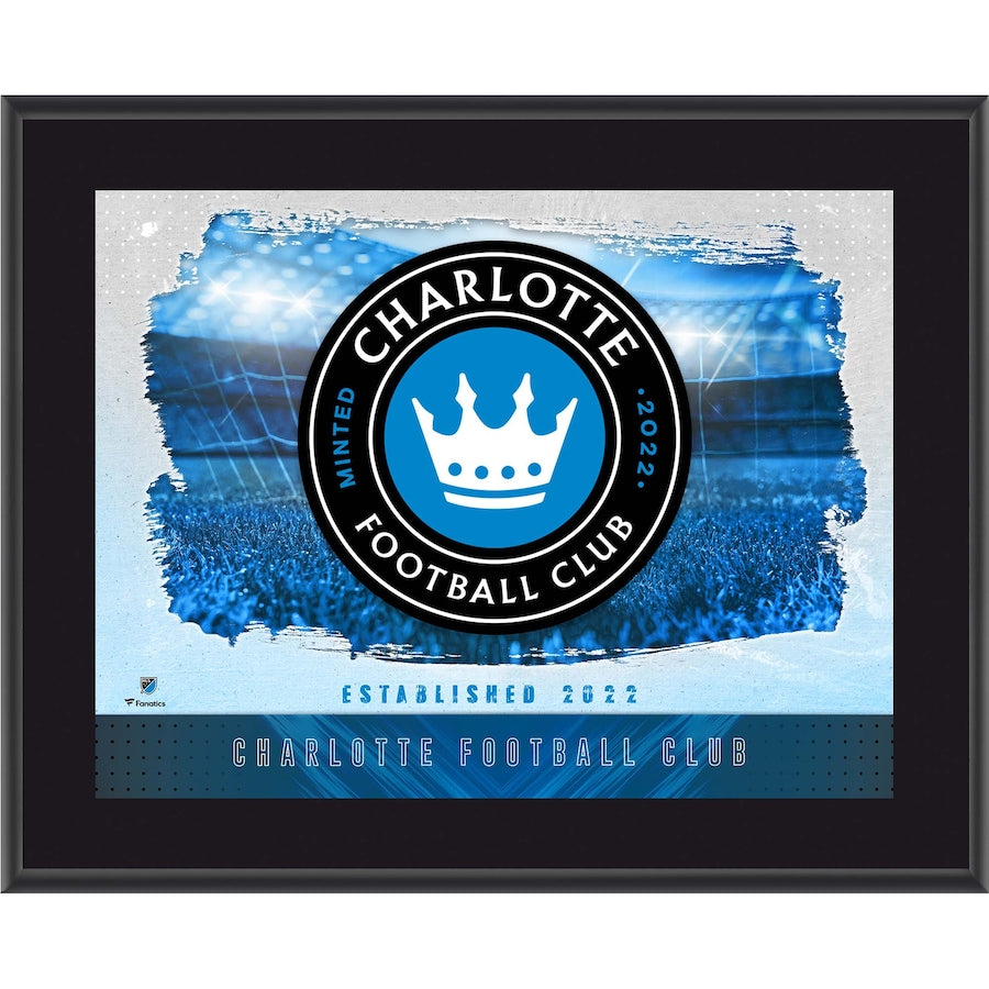 Charlotte FC 10.5'' x 13'' Sublimated Horizontal Team Logo Plaque
