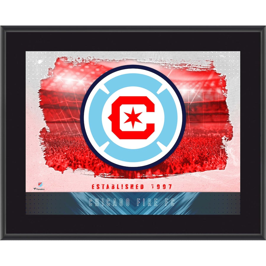 Chicago Fire 10.5'' x 13'' Sublimated Horizontal Team Logo Plaque