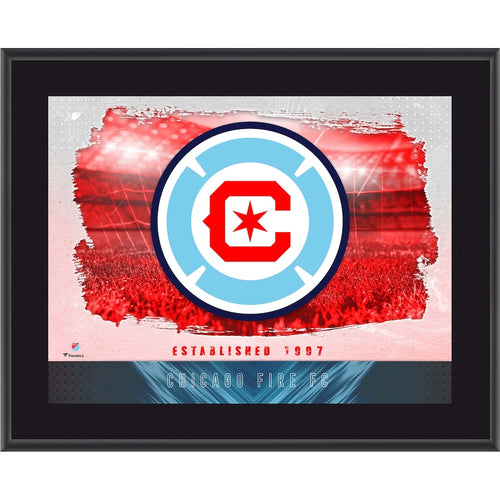 Chicago Fire 10.5'' x 13'' Sublimated Horizontal Team Logo Plaque