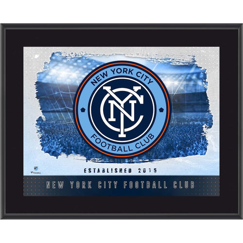 New York City FC 10.5'' x 13'' Sublimated Horizontal Team Logo Plaque