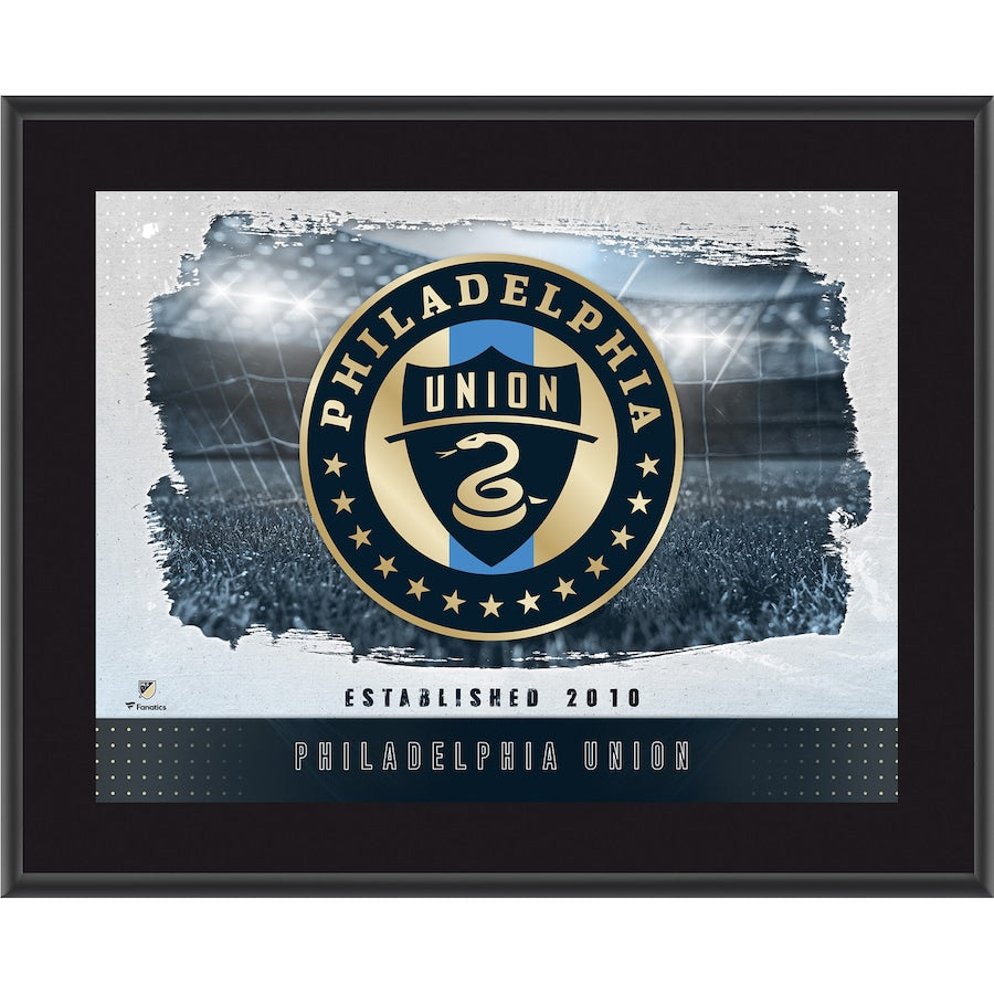 Philadelphia Union 10.5'' x 13'' Sublimated Horizontal Team Logo Plaque