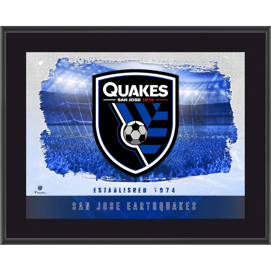 San Jose Earthquakes 10.5'' x 13'' Sublimated Horizontal Team Logo Plaque