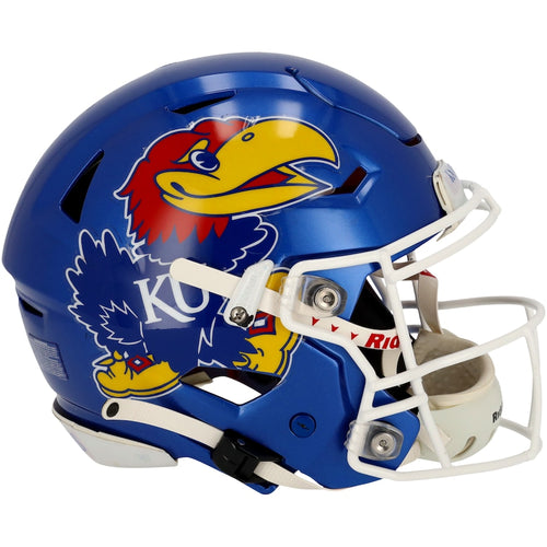 Kansas Jayhawks Team-Issued Royal Helmet from the 2022 NCAA Football Season - AA0118574