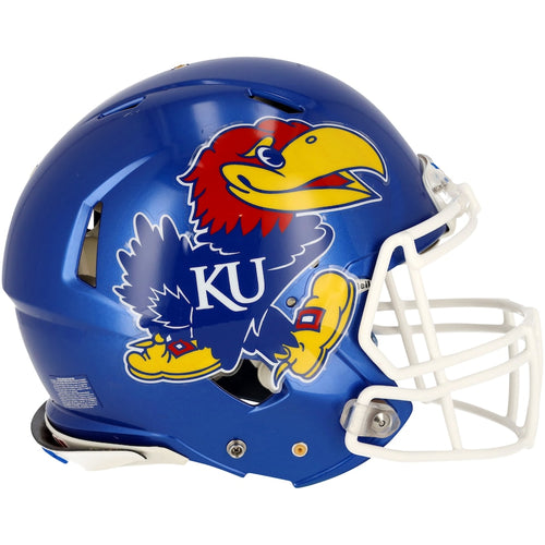Kansas Jayhawks Team-Issued Royal Helmet from the 2018-2021 NCAA Football Seasons - AA0118846