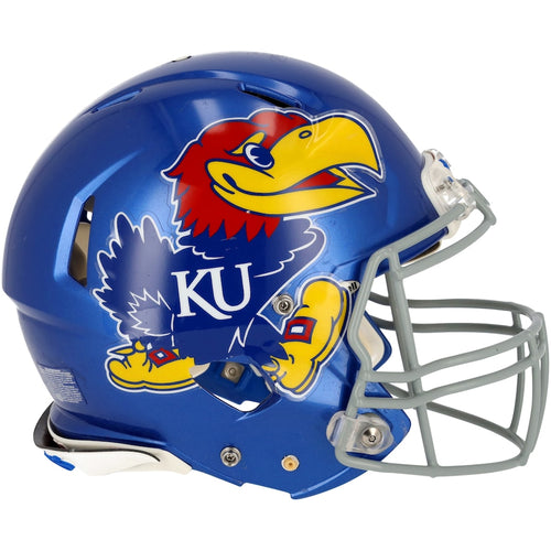 Kansas Jayhawks Team-Issued Royal Helmet from the 2018-2021 NCAA Football Seasons - AA0118848