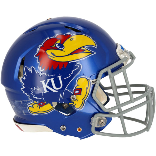 Kansas Jayhawks Team-Issued Royal Helmet from the 2018-2021 NCAA Football Seasons - AA0118849