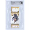 Tom Brady Michigan Wolverines Autographed Ticket from September 19 1998 with ''1st NCAA Win'' Inscription - Beckett/Fanatics Graded 10