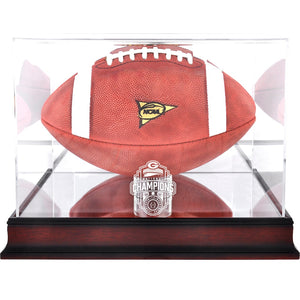 Fanatics Authentic Georgia Bulldogs College Football Playoff 2022 National Champions Mahogany Football Display Case