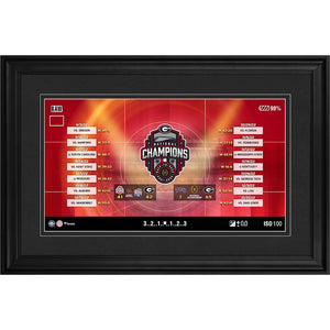 Fanatics Authentic Georgia Bulldogs College Football Playoff 2022 National Champions 10'' x 18'' Collage