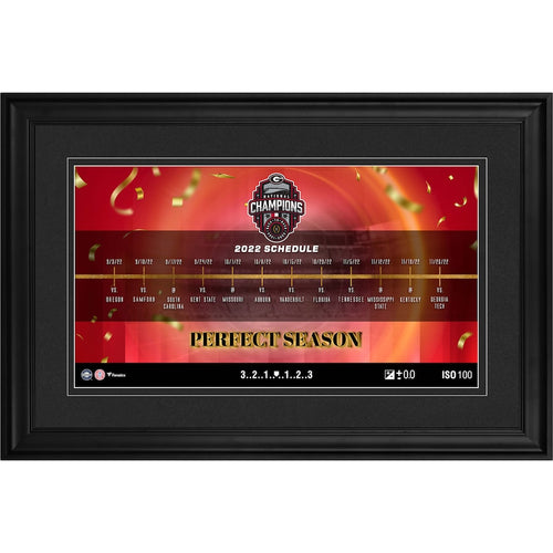 Fanatics Authentic Georgia Bulldogs College Football Playoff 2022 National Champions 10'' x 18'' Timeline Collage
