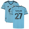 DJ Taylor Minnesota United FC Autographed Game-Used #27 Light Blue Jersey from the 2022 MLS Season