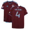 Danny Wilson Colorado Rapids Autographed Game-Used #4 Maroon Jersey from the 2022 MLS Season - Size L