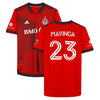 Chris Mavinga Toronto FC Autographed Game-Used #23 Red Jersey from the 2022 MLS Season - Size L