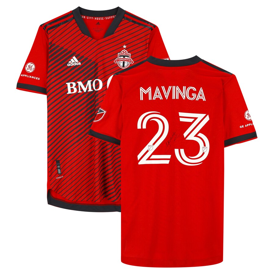 Chris Mavinga Toronto FC Autographed Game-Used #23 Red Jersey from the 2022 MLS Season - Size L