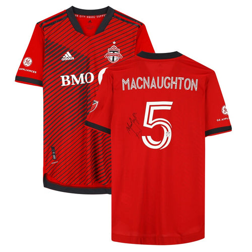 Lukas MacNaughton Toronto FC Autographed Game-Used #5 Red Jersey from the 2022 MLS Season - Size L