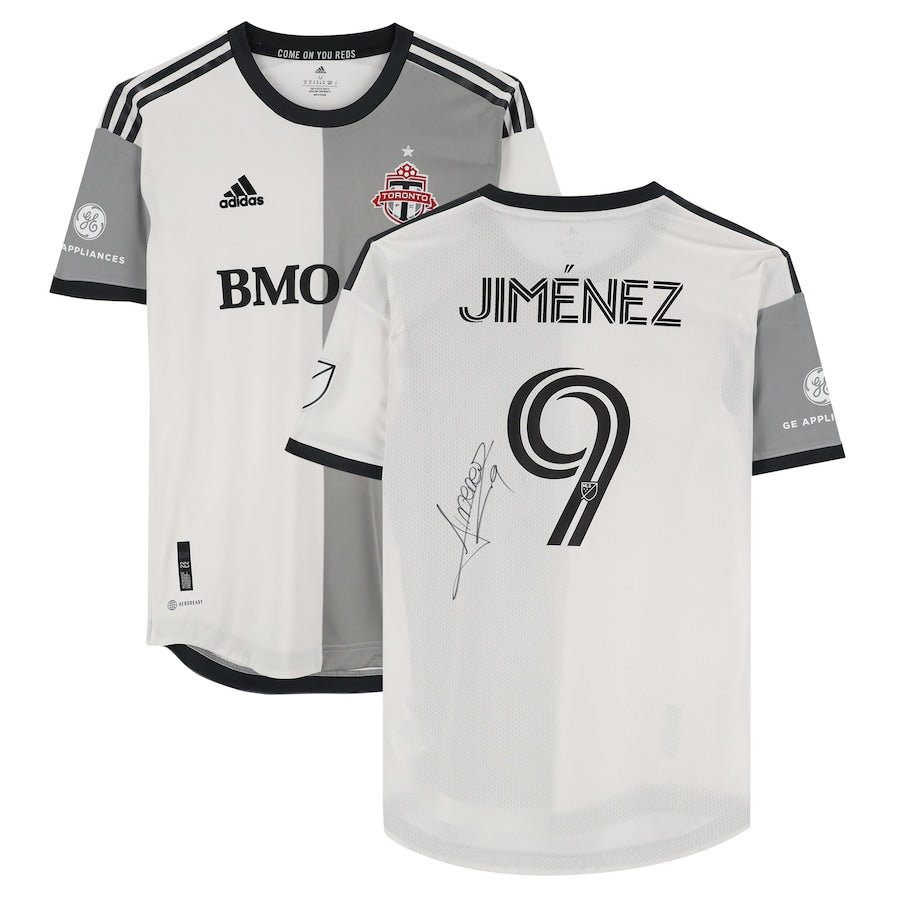 Jesús Jiménez Toronto FC Autographed Game-Used #9 White Jersey from the 2022 MLS Season - Size M