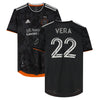 Matias Vera Houston Dynamo FC Autographed Player-Issued #22 Black Jersey from the 2022 MLS Season - Size M