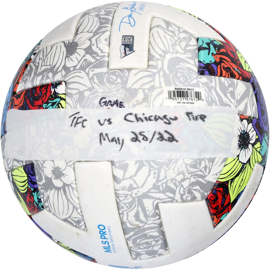 Toronto FC Match-Used Soccer Ball from the 2022 MLS Season