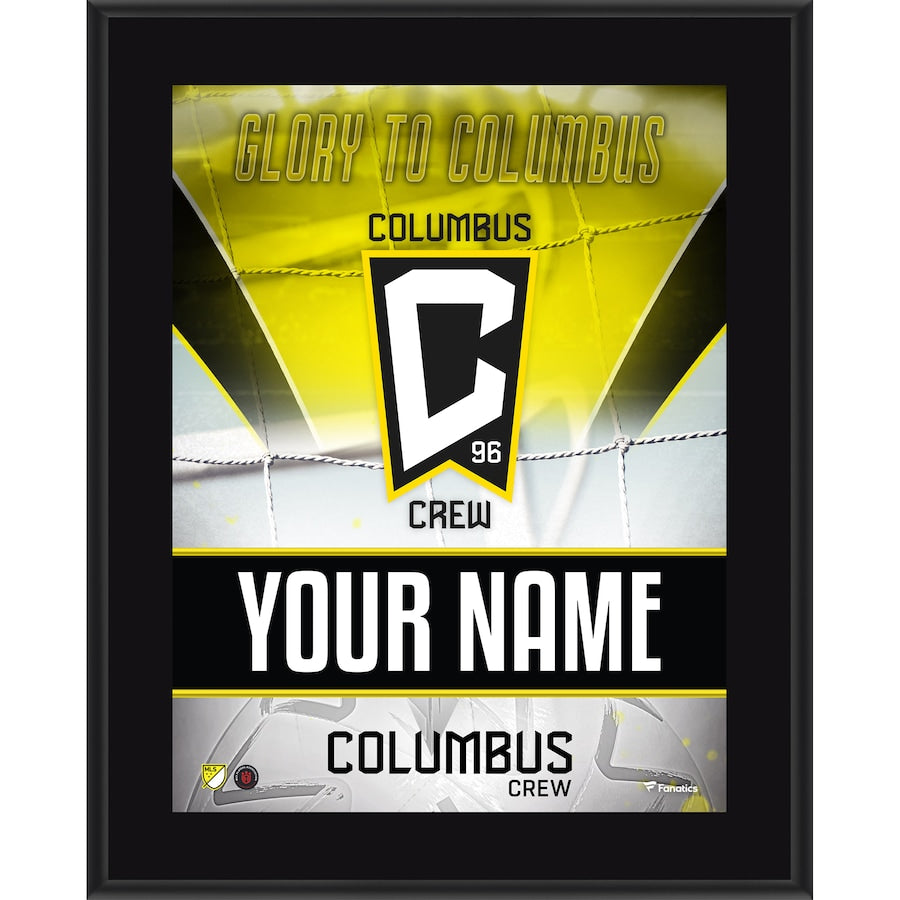 Columbus Crew 10.5'' x 13'' Personalized Sublimated Team Logo Plaque