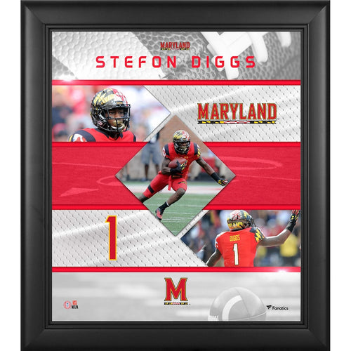 Stefon Diggs Maryland Terrapins Framed 15'' x 17'' Stitched Stars Collage