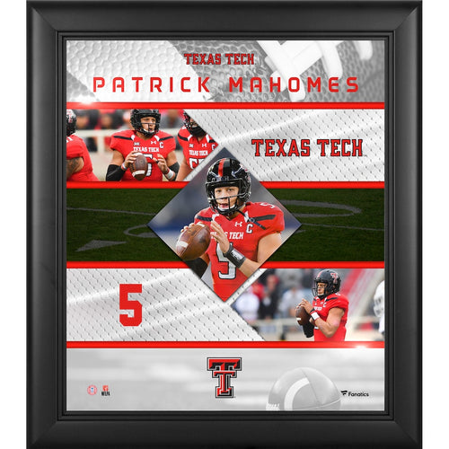 Patrick Mahomes Texas Tech Red Raiders Framed 15'' x 17'' Stitched Stars Collage
