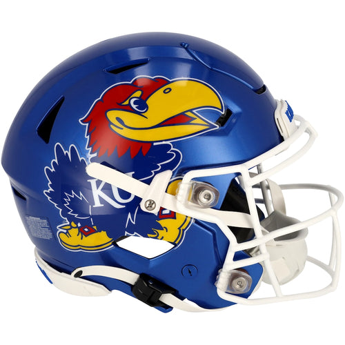 Kansas Jayhawks Team-Issued Blue Helmet from the 2018-21 NCAA Football Seasons - AA0136221