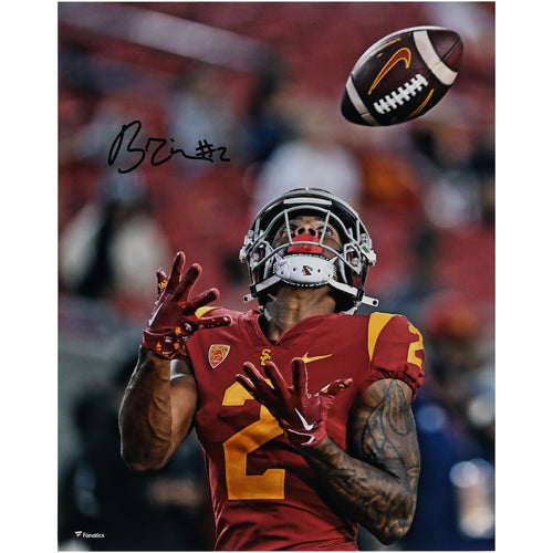 Brenden Rice USC Trojans Autographed 16'' x 20'' Catching Photograph