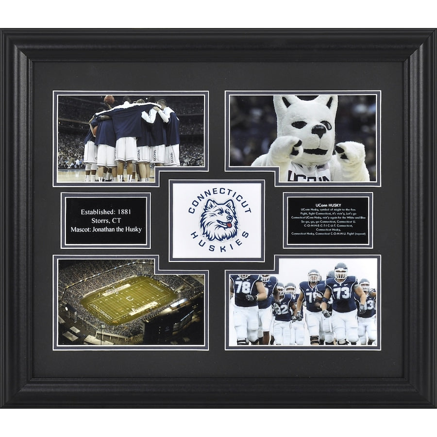 UConn Huskies Framed 12'' x 14'' 4-Photograph Collage