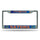 Florida Gators License Plate Frame Chrome Printed Insert - Rico Industries
