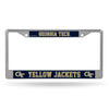 Georgia Tech Yellow Jackets License Plate Frame Chrome Printed Insert - Rico Industries