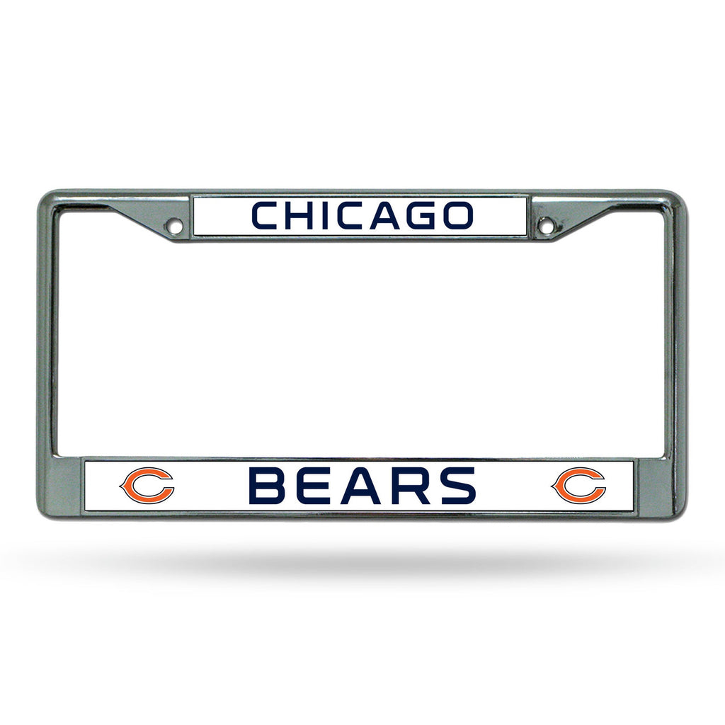 Chicago Bears License Plate Frame Chrome - Rico Industries