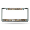 New Orleans Saints License Plate Frame Chrome Printed Insert - Rico Industries