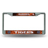 Auburn Tigers License Plate Frame Chrome Printed Insert - Rico Industries