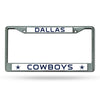 Dallas Cowboys License Plate Frame Chrome - Rico Industries